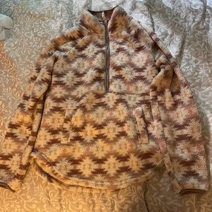 Purple white and pink sweatshirt